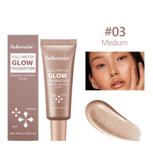 Load image into Gallery viewer, 4 Colors Glow Shiny Liquid Foundation Natural Long-lasting Facial Concealer Moisturizing Foundation Facial Body Makeup Cosmetics