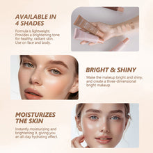 Load image into Gallery viewer, 4 Colors Glow Shiny Liquid Foundation Natural Long-lasting Facial Concealer Moisturizing Foundation Facial Body Makeup Cosmetics