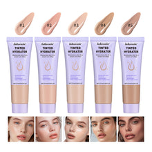 Load image into Gallery viewer, 5 Colors Tinted Moisturizer Waterproof Sweatproof Moisture Even Out Skin Tone Cover Blemishes Semi-matte Finish Facial Cream