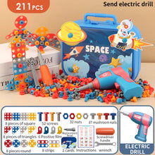 Load image into Gallery viewer, 156/211/351pcs Children's Toolbox Set Simulation Repair Tools Electric Drill Screwdriver Tool Kit Pretend Play Toy Plastic Toy
