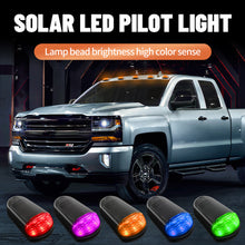 Load image into Gallery viewer, 1PC Car Roof Lights Solar Powered Flashing Lights Yellow or 7 Colors Cab Punch-Free Phone App Control Wireless Or Truck