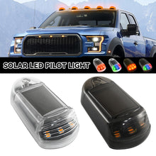 Load image into Gallery viewer, 1PC Car Roof Lights Solar Powered Flashing Lights Yellow or 7 Colors Cab Punch-Free Phone App Control Wireless Or Truck