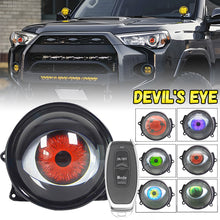 Load image into Gallery viewer, 3 Inch Car Dynamic Devil Eyes Lens Lights 12-36V Demon Red Eye Headlight Assembly Auto Retrofit Accessories