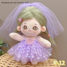 Load image into Gallery viewer, For 20CM Cotton Doll Dresses Cartoon Plush Doll Replacement Outfit Playing House Accessories Mini Clothes
