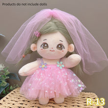 Load image into Gallery viewer, For 20CM Cotton Doll Dresses Cartoon Plush Doll Replacement Outfit Playing House Accessories Mini Clothes