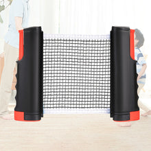 Load image into Gallery viewer, Portable Retractable Ping Pong Net Rack Anywhere Rack Replacement Outdoor Home Sports Table Tennis Net Exercise Accessories