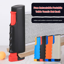 Load image into Gallery viewer, Portable Retractable Ping Pong Net Rack Anywhere Rack Replacement Outdoor Home Sports Table Tennis Net Exercise Accessories