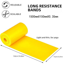Load image into Gallery viewer, Colorful Yoga Resistance Band Long Training Stretch Bands for Physical Therapy Lower Body home Strength Elastic Exercise Bands