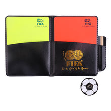 Load image into Gallery viewer, Football Referee Card Game Referee Patrol Flag Red And Yellow Card With Pencil Football Warning Card And Edge Picker