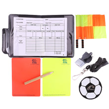 Load image into Gallery viewer, Football Referee Card Game Referee Patrol Flag Red And Yellow Card With Pencil Football Warning Card And Edge Picker