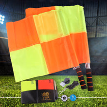 Load image into Gallery viewer, Football Referee Card Game Referee Patrol Flag Red And Yellow Card With Pencil Football Warning Card And Edge Picker