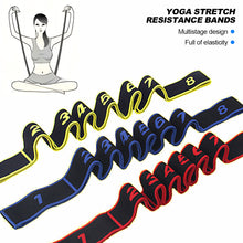 Load image into Gallery viewer, Adult High Elasticity Yoga Stretch Resistance Bands Multi-Segment Belt Yoga Assisted Stretching Belt Yoga Fitness Supply
