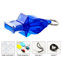 Load image into Gallery viewer, Basketball Dolphin Whistle Referee Whistled Seedless Plastic Sports Whistle Professional Soccer Basketball Referee Whistle Outdoor Sport