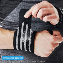 Load image into Gallery viewer, 1Pc Adjustable Men And Women Sports Wrist Straps Elastic Wristband and Wrist Fixers of Athletes Powerlifting Wrist Straps