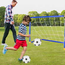 Load image into Gallery viewer, Indoor Outdoor Mini Folding Soccer Goal Net Plastic Football Post Frame Set Inflatable Kids Sport Toys For Indoor Outdoor Team Games