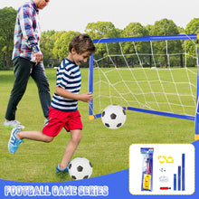 Load image into Gallery viewer, Indoor Outdoor Mini Folding Soccer Goal Net Plastic Football Post Frame Set Inflatable Kids Sport Toys For Indoor Outdoor Team Games