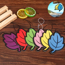 Load image into Gallery viewer, Car Air Freshener Perfume Pendants Vehicle Cartoon Leave Solid Fragrance Piece Auto Slice Aroma Rearview Mirror Ornament