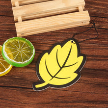 Load image into Gallery viewer, Car Air Freshener Perfume Pendants Vehicle Cartoon Leave Solid Fragrance Piece Auto Slice Aroma Rearview Mirror Ornament