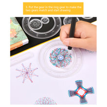 Load image into Gallery viewer, 22pcs Spirograph Ruler Set Geometric Ruler Mathematical Roulette Drawing Tools Learning Painting Puzzle Toys Spirograph Art Tool