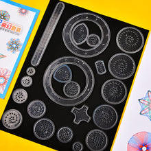 Load image into Gallery viewer, 22pcs Spirograph Ruler Set Geometric Ruler Mathematical Roulette Drawing Tools Learning Painting Puzzle Toys Spirograph Art Tool