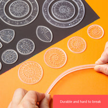Load image into Gallery viewer, 22pcs Spirograph Ruler Set Geometric Ruler Mathematical Roulette Drawing Tools Learning Painting Puzzle Toys Spirograph Art Tool