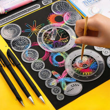 Load image into Gallery viewer, 22pcs Spirograph Ruler Set Geometric Ruler Mathematical Roulette Drawing Tools Learning Painting Puzzle Toys Spirograph Art Tool