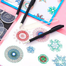 Load image into Gallery viewer, 22pcs Spirograph Ruler Set Geometric Ruler Mathematical Roulette Drawing Tools Learning Painting Puzzle Toys Spirograph Art Tool