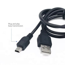 Load image into Gallery viewer, 0.8/0.5M USB Cable V3 A Male to Mini B 5 Pin T Port MiniUSB for Devices MP3 MP4 Camera Mobile Phone HardDisk Computer