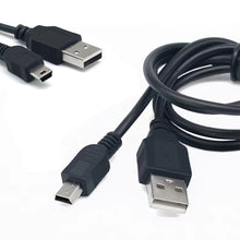 Load image into Gallery viewer, 0.8/0.5M USB Cable V3 A Male to Mini B 5 Pin T Port MiniUSB for Devices MP3 MP4 Camera Mobile Phone HardDisk Computer
