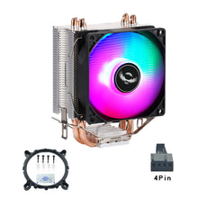 Load image into Gallery viewer, 6/4/2 Heatpipes RGB CPU Cooler Radiator Silent PWM 4/3PIN For Intel LGA775/1150/1151/1155/1156/1356/1366/1200/1700 Ventilador