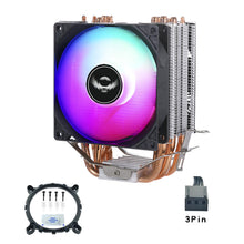 Load image into Gallery viewer, 6/4/2 Heatpipes RGB CPU Cooler Radiator Silent PWM 4/3PIN For Intel LGA775/1150/1151/1155/1156/1356/1366/1200/1700 Ventilador