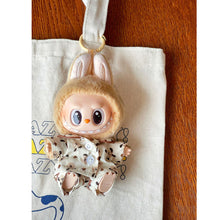 Load image into Gallery viewer, Large and Small Labubu Spring Autumn Pajama Set Fashionable Exquisite Keychain Doll Clothes Set Dolls Decoration Accessories