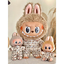 Load image into Gallery viewer, Large and Small Labubu Spring Autumn Pajama Set Fashionable Exquisite Keychain Doll Clothes Set Dolls Decoration Accessories