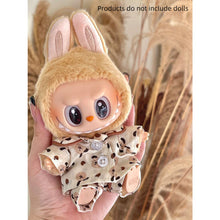 Load image into Gallery viewer, Large and Small Labubu Spring Autumn Pajama Set Fashionable Exquisite Keychain Doll Clothes Set Dolls Decoration Accessories