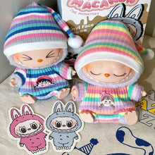 Load image into Gallery viewer, Exquisite Fashionable Jumpsuit Hat Set Mini Cute Doll Replacement Clothes Dolls Decoration Accessories for 15/17cm Labubu Doll