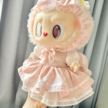 Load image into Gallery viewer, Fashionable Doll Clothes Exquisite Pink Dress Set Mini Cute Doll Replacement Clothes Dolls Decoration Accessories for 38cm Labubu Doll