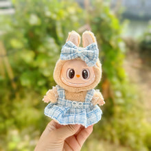 Load image into Gallery viewer, Pearl Bow Dress Set Mini Fashionable Keychain Doll Clothes Cute Exquisite Dolls Decoration Accessories for 15/17CM Labubu Doll