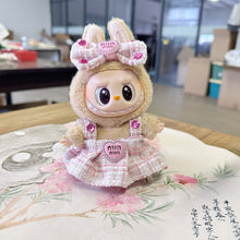 Load image into Gallery viewer, Pearl Bow Dress Set Mini Fashionable Keychain Doll Clothes Cute Exquisite Dolls Decoration Accessories for 15/17CM Labubu Doll