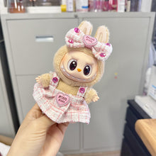 Load image into Gallery viewer, Pearl Bow Dress Set Mini Fashionable Keychain Doll Clothes Cute Exquisite Dolls Decoration Accessories for 15/17CM Labubu Doll