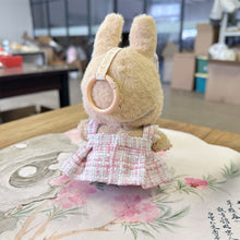 Load image into Gallery viewer, Pearl Bow Dress Set Mini Fashionable Keychain Doll Clothes Cute Exquisite Dolls Decoration Accessories for 15/17CM Labubu Doll