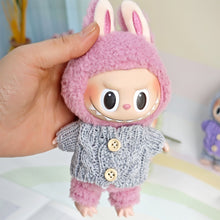 Load image into Gallery viewer, For 17cm Labubu Doll Clothes Fashion Clothes Knitted Sweater Doll Clothes Dolls Accessories Cute Decoration Little Clothes