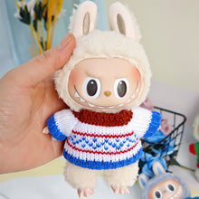 Load image into Gallery viewer, For 17cm Labubu Doll Clothes Fashion Clothes Knitted Sweater Doll Clothes Dolls Accessories Cute Decoration Little Clothes