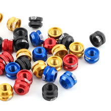 Load image into Gallery viewer, 1 Pair Mountain Bike Aluminum Alloy Real Air Nozzle Plain Nut Inner Tube Valve Nozzle Bicycle Modification Accessories
