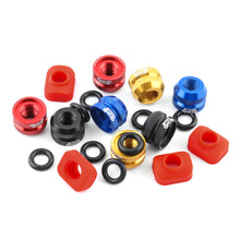 Load image into Gallery viewer, 1 Pair Mountain Bike Aluminum Alloy Real Air Nozzle Plain Nut Inner Tube Valve Nozzle Bicycle Modification Accessories