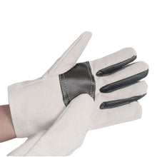 Load image into Gallery viewer, 1Pair Thick Twill Canvas Gloves Anti-Hot Wear-Resistant Electric Welding Gloves Palm Leather Reinforced Labor Protection Gloves