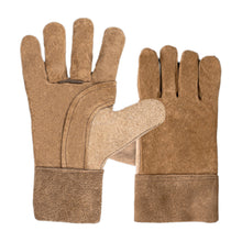 Load image into Gallery viewer, 1 Pair All-Palm Cowhide Electric Welding Protective Gloves Heat Insulation Anti-Ironing Thick Handling Gloves