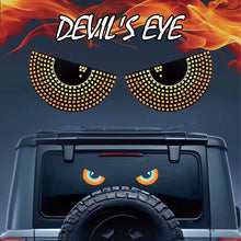 Load image into Gallery viewer, 2Pcs Car LED Cat's Eye Decorative Light Rear Warning Light Red Devil Eye Atmosphere Light Auto Decoration Accessories