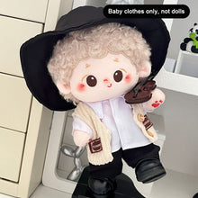 Load image into Gallery viewer, 20cm Cotton Doll Dress Up Toy Doll Male and Female Plush Strap Pants Baby Clothes Set Plush Doll Replacement Outfit