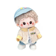 Load image into Gallery viewer, 20cm Cotton Doll Dress Up Toy Doll Male and Female Plush Strap Pants Baby Clothes Set Plush Doll Replacement Outfit
