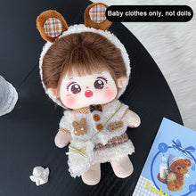 Load image into Gallery viewer, 20cm Cotton Doll Clothing Set Plush Toy Doll Daily Clothing Skirt Male Female Children Dress Up Cartoon Outfit